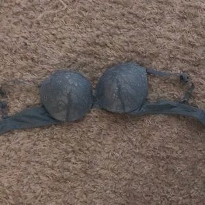 Light blue  lace push up bra
